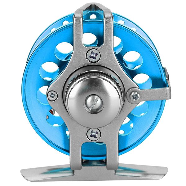 Blue Full Metal Front Ice Fishing Wheel LH