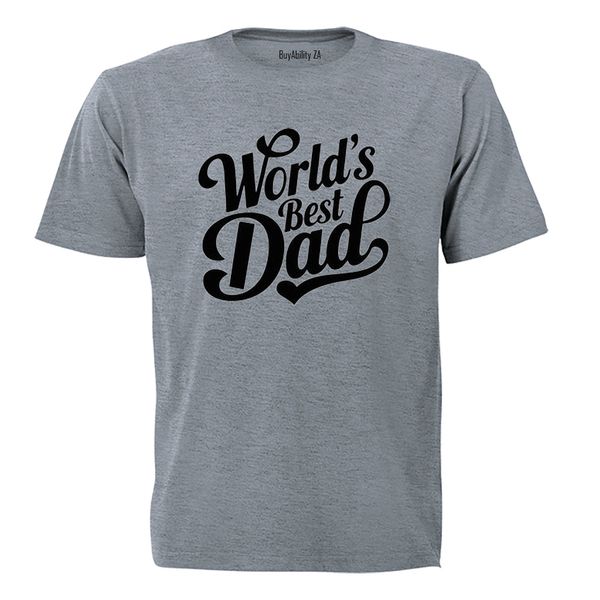 World's Best Dad - Bold - Adults - T-Shirt
