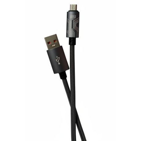 60W USB-A to MICRO-USB Fast Charging Cable 1M LED Display Data Cable Image