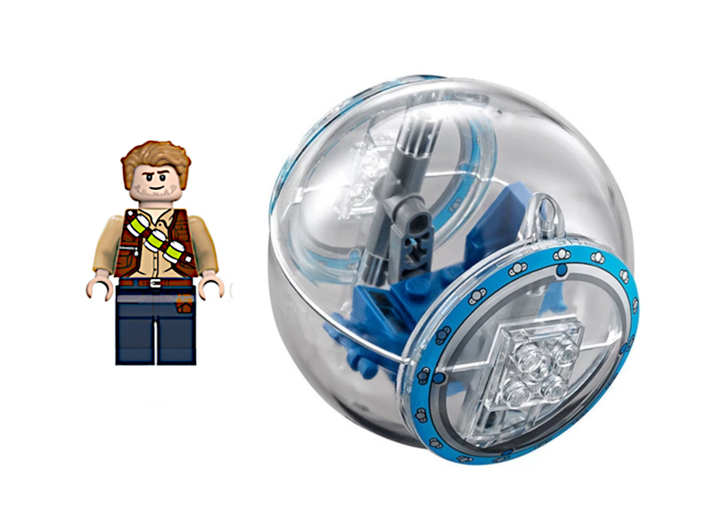 Gyrosphere With Owen Mini Figures To Explore Jurassic World.