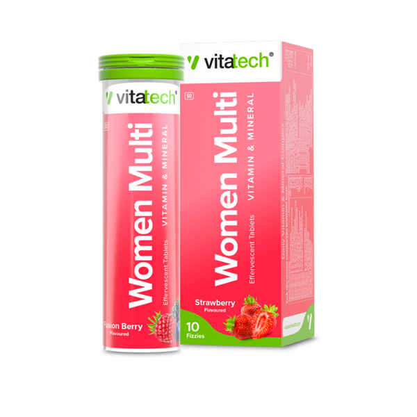 Vitatech Vita+ Women's Effervescent Strawberry 10 Fizzies