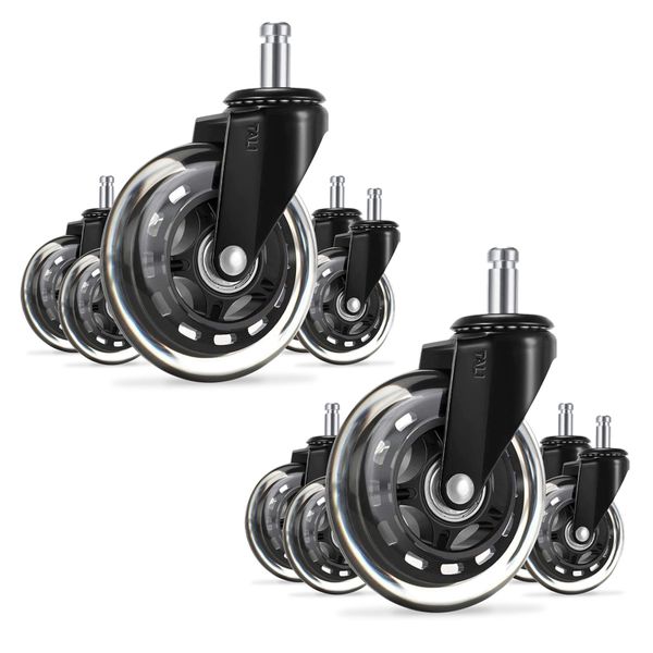 TALI Office Chair Wheels Castor Wheel Universal Fit 11mm Set - 10 Pcs