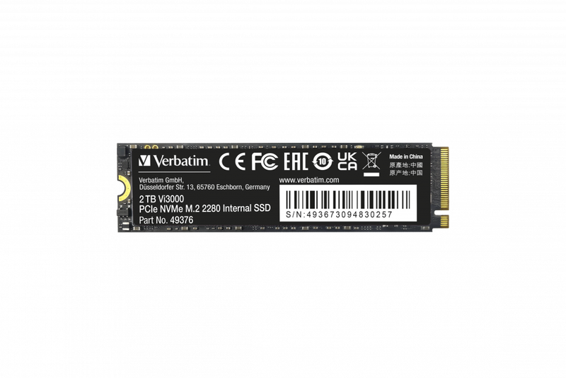 Verbatim Vi3000 SSD 2tb Pcie Nvme M.2
