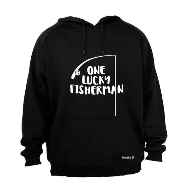 One Lucky Fisherman - Hoodie - Black