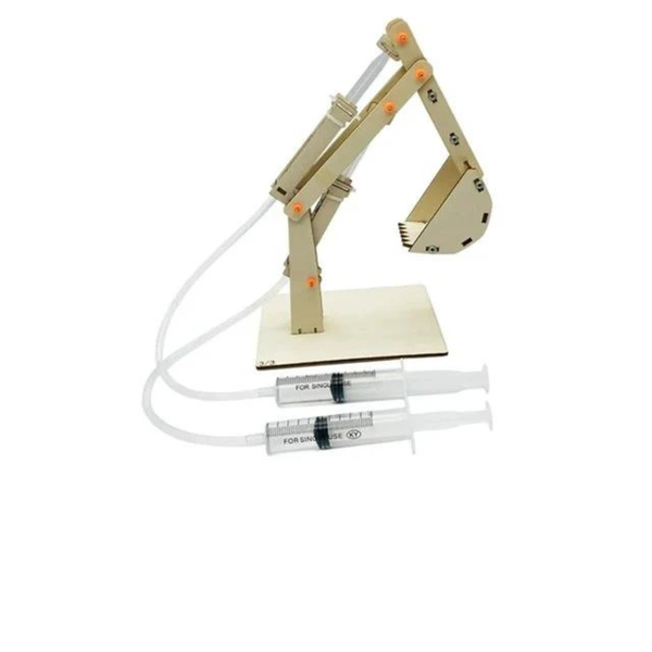 Edu-Toy Hydraulic Excavator - Diy Stem Kit with Real Hydraulic Action