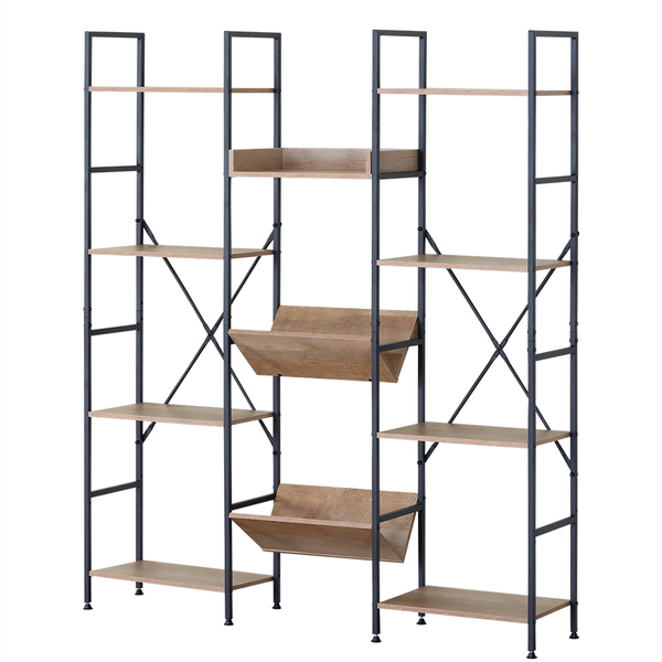 Nantes 11-Tier Metal Bookcase and Display Shelving