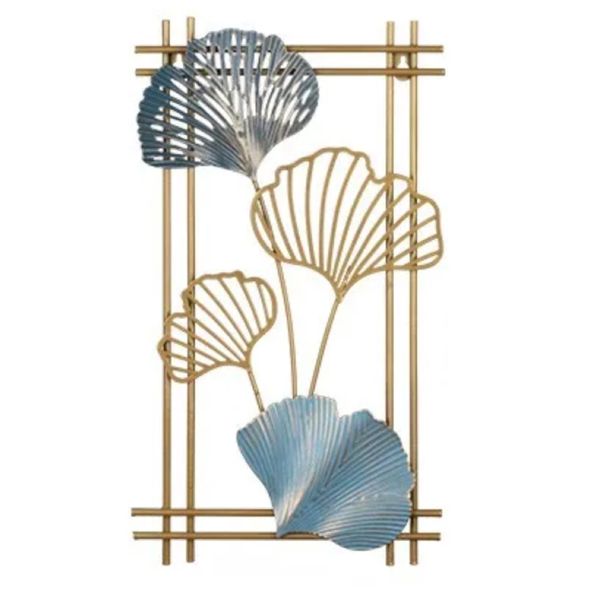 Home Decor Ginkgo Leaf Wall Hanging (70cm) - Petal, Blue