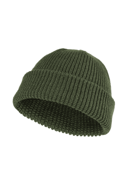 Men's Classic Ribbed Cuff Beanie - Casual Warm Winter Knit Hat