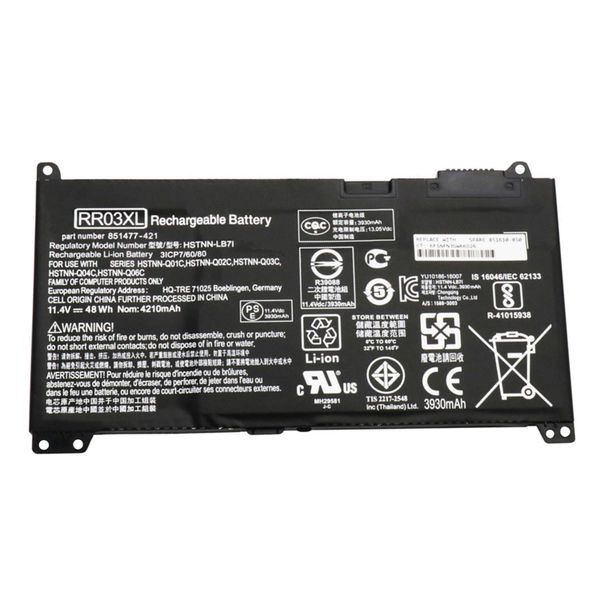 Battery For HP 450 G4,430 G4,440 G4,455 G4,470 G4, (RR03XL, HSTNN-LB7I)