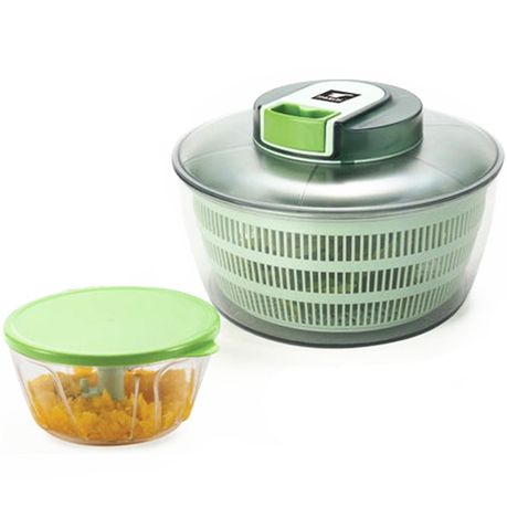 Mueller Salad Spinner with QuickChop Pull Chopper, Vegetable