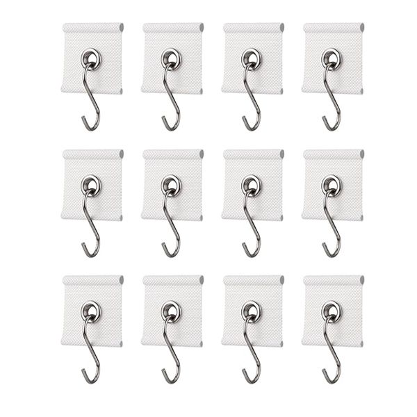 12Piece RV Awning Hooks RV Awning Light Clips for Pipe Rails 5/6 mm, 7/8 mm