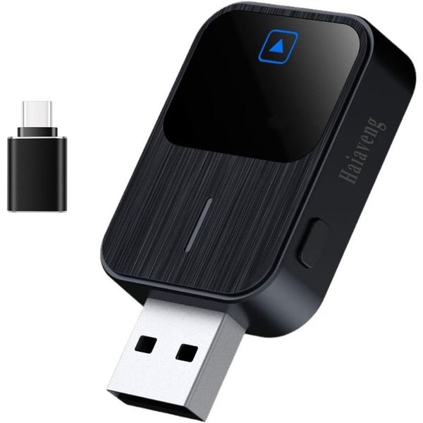 Haiaveng 2-in-1 Wireless CarPlay Adapter Wired CarPlay to Wireless