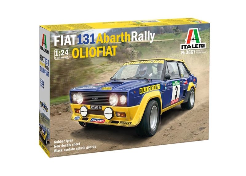 Italeri 1/24 Fiat 131 Abarth Rally "OLIO FIAT" Plastic Model Kit