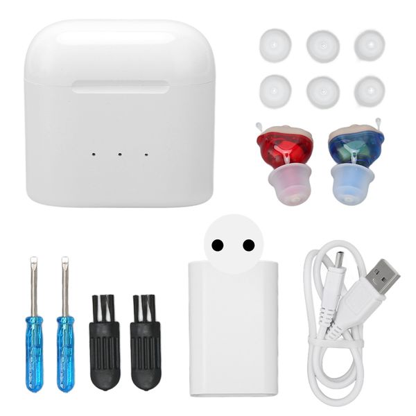 Rechargeable Digital Hearing Amplifier Ear Hearing Pod for Elderly 1 Pair