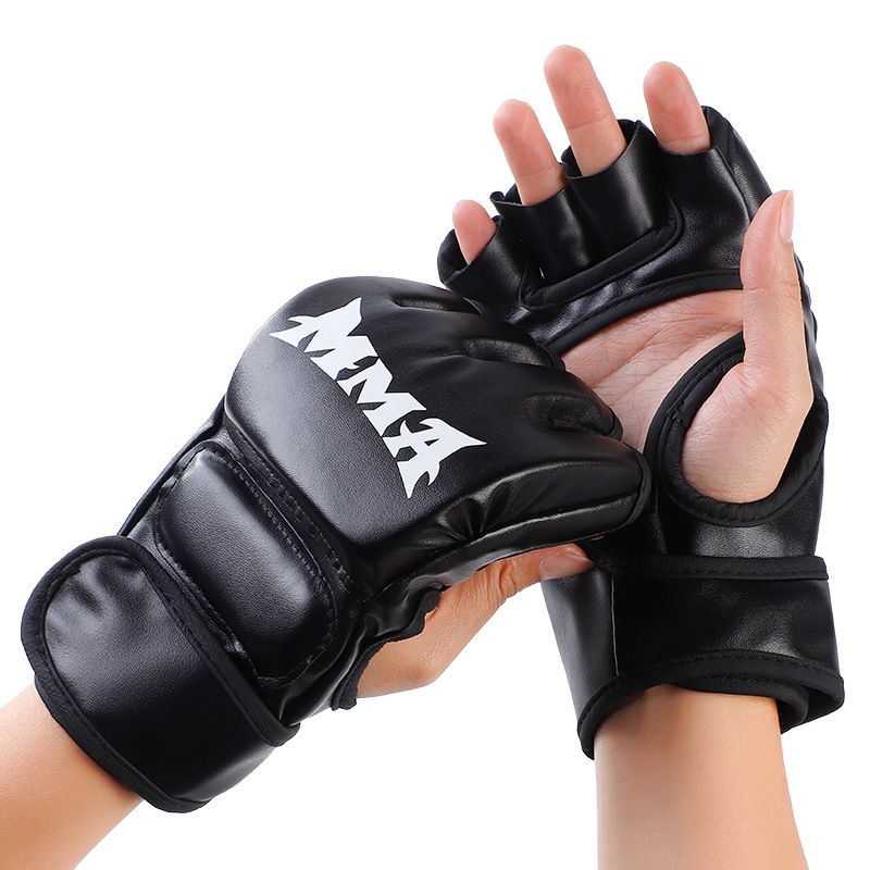 MMA Gloves - Mixed Martial Art Half Finger Boxing Combat Gloves