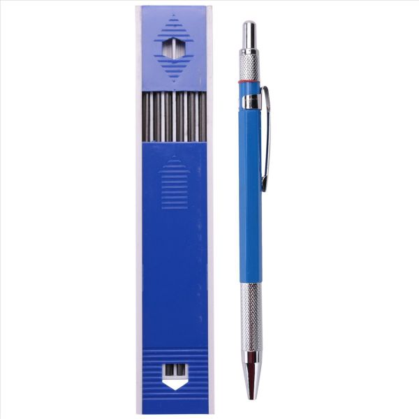 Welders Pencil with 6Pcs Round Refills, 2.0 mm Mechanical Pencil Marker for