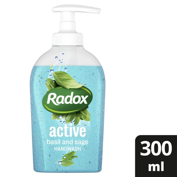RADOX Feel Active Basil and Sage Cleansing Hand Wash Soap 300ml