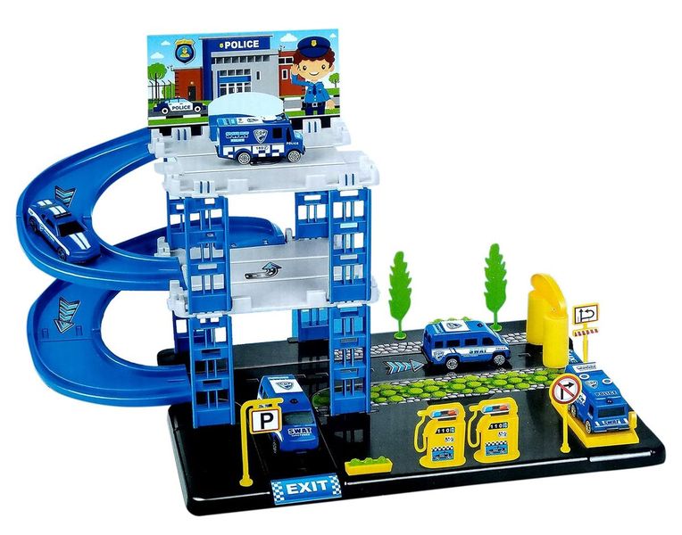 Brigade Police Gararge Station Playset