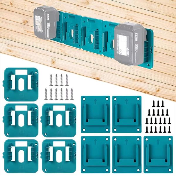 10Pack Battery Storage Rack for Makita 14.4V 18V Li-Ion Battery Tools Machi