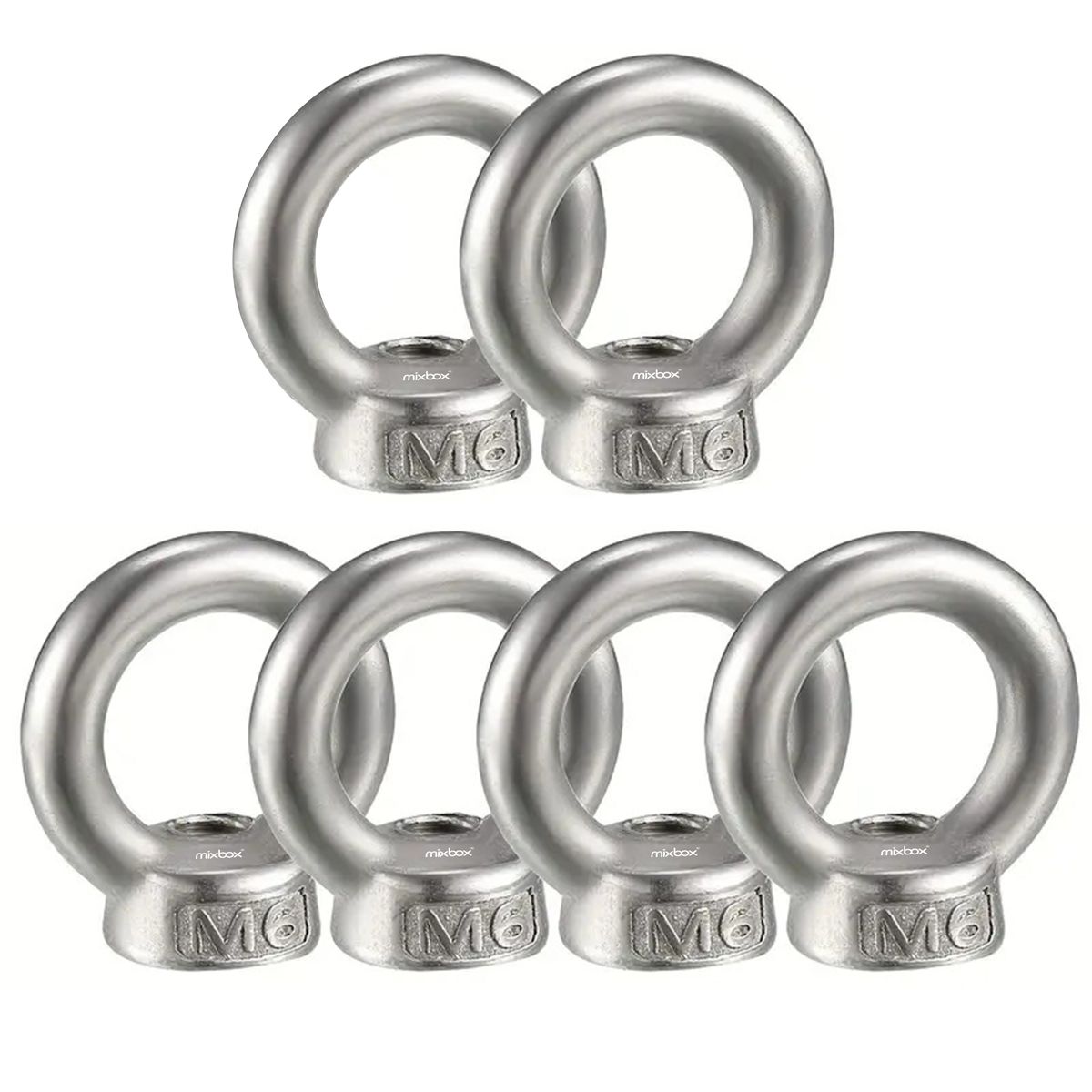 Stainless Steel M6 Ring Bolts for Front Runner Roof Rack Compatible – 6 Piece