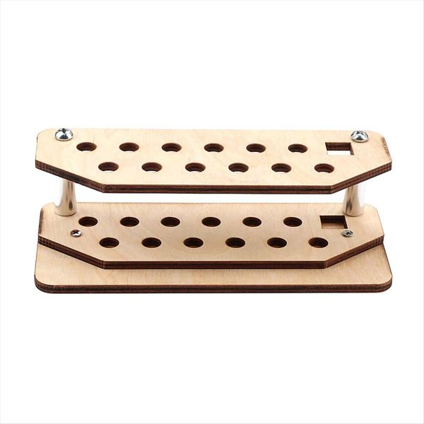 Carving Storage Rack Multi Hole Organizer Wooden Rack for Carving Tools