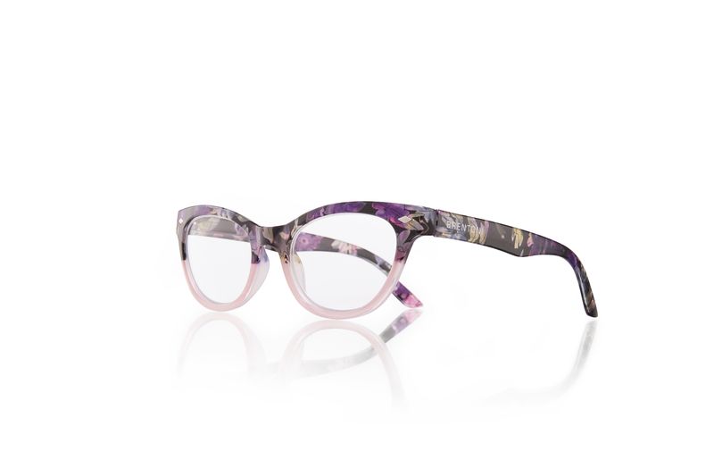 Brentoni Shiny Flower Pink Reading Glass
