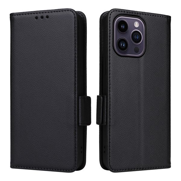 Buckle Lychee Patterned Leather Case Compatible With Huawei Nova Y70 Plus
