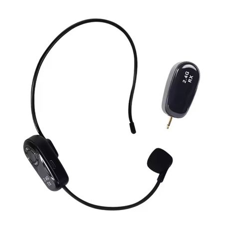 Wireless Microphone Headset Teaching & Fitness Instructor 30m Transmission Image
