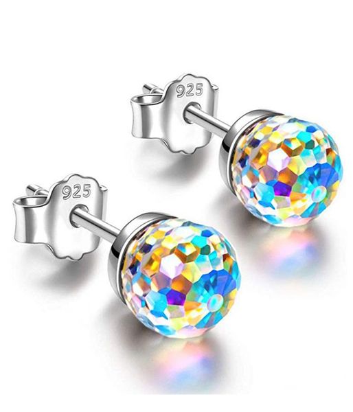 1 Pair Ear Stud Wedding Colorful Durable Processed Earrings for Woman Girl