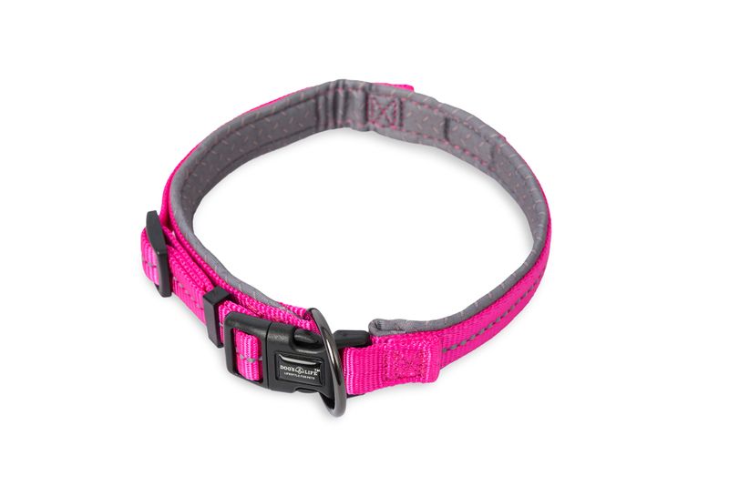 Supersoft Webbing Neoprene Collar Hot Pink