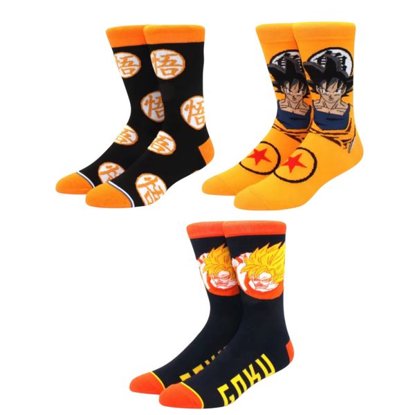 Dragon Ball Z Themed Novelty Socks 3 Pairs