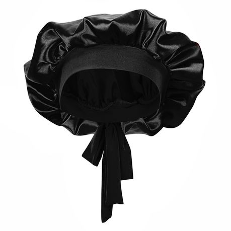 Selphies Tie -On Satin Bonnet Sleeping Night Cap (Headwrap)