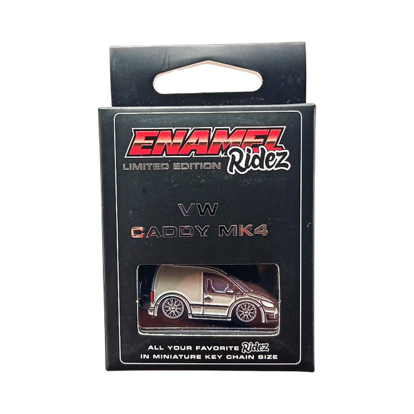 VW Caddy Mk4 Light Grey - Die-Cast Enamel Keychain