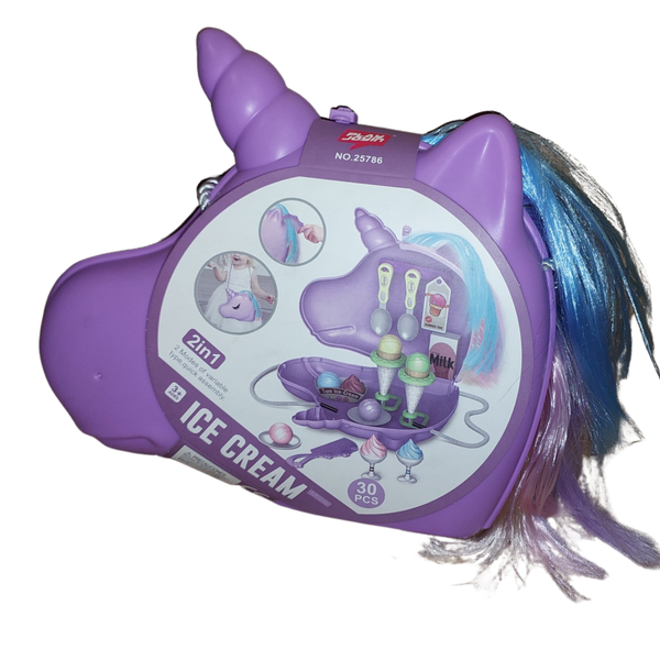 Unicorn Ice Cream Shop in Handbag