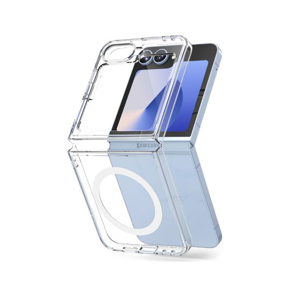 Transparent Magsafe Protective Case Back Cover Compatible with Samsung Galaxy S24 Ultra