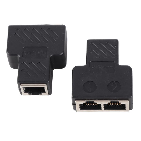 2pieces RJ45 POE Splitter 3.5mm Jack