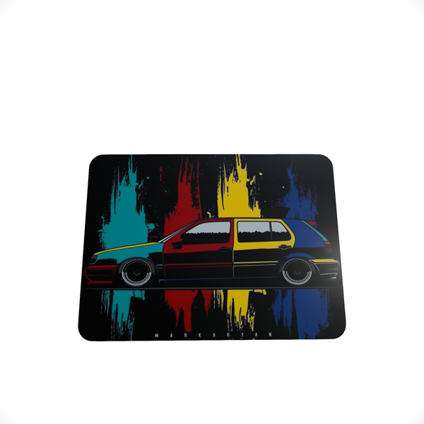 VW Golf MK3 Striped D-Mouse Pad