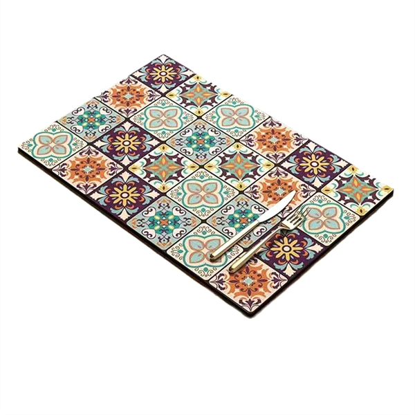 Retro Quick-Drying Water-Draining Mat for Kitchen Bar Countertops