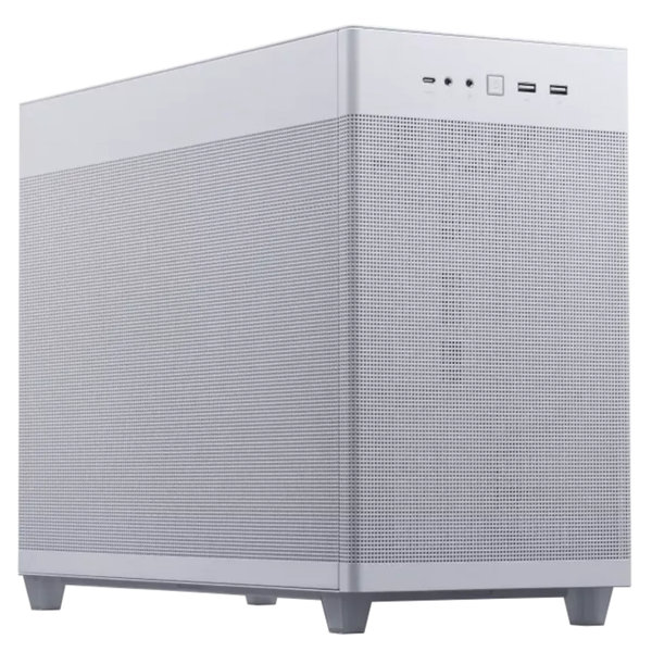 ASUS Prime AP201 TG White Micro ATX Tempered Glass Gaming PC Case