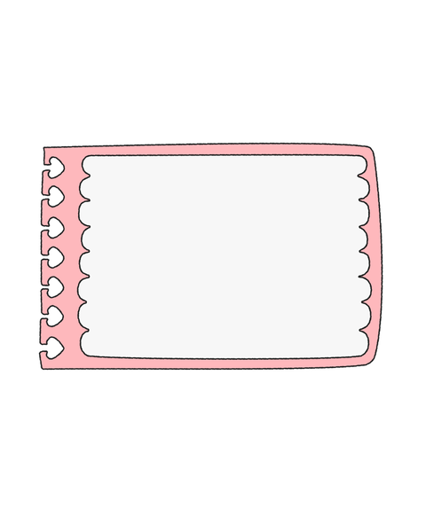 Katz Designs - A4 Magnet - Calendar /Planner - Blank Calendar Black