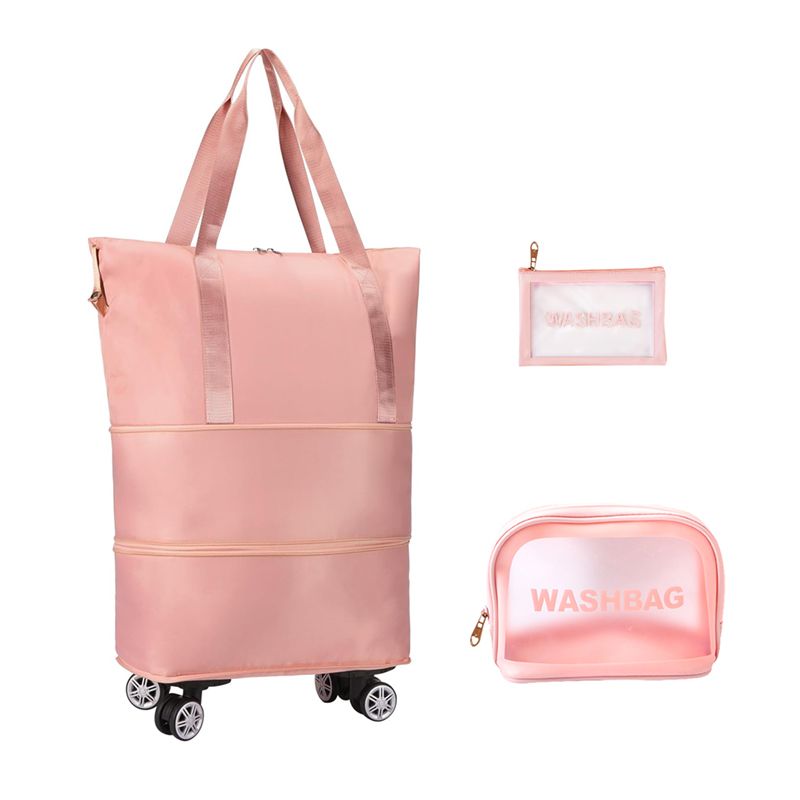 Webuy Expandable Foldable Travel Duffel Bag with Removable Wheels