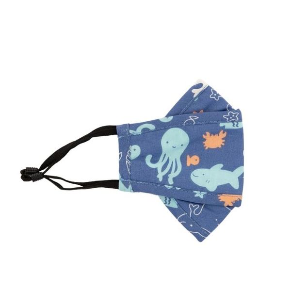 Octopus and Friends - Kiddies Designer Cotton Mask - 1 Reusable Mask
