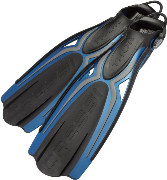 Cressi Thor EBS Adult Open Heel Fins with Elastic Bungee Strap Scuba Diving