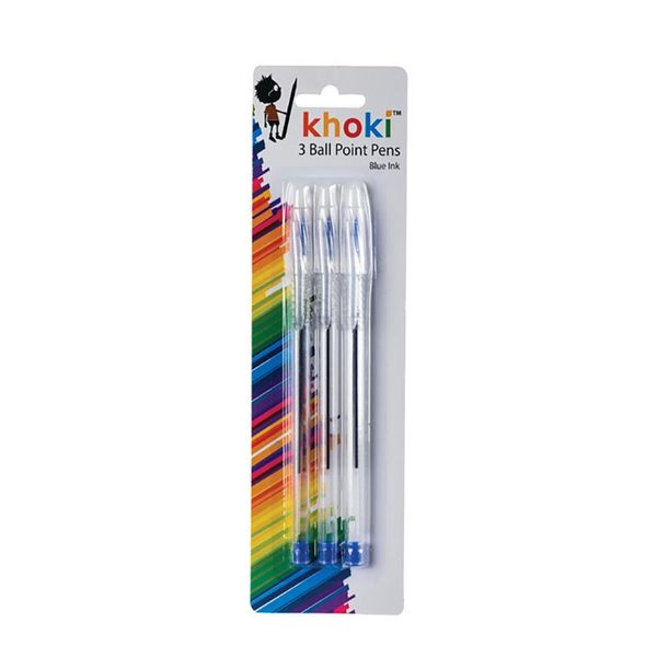 Bulk Pack x 12 Blue Pen Ball Point 3pcs Per Pack