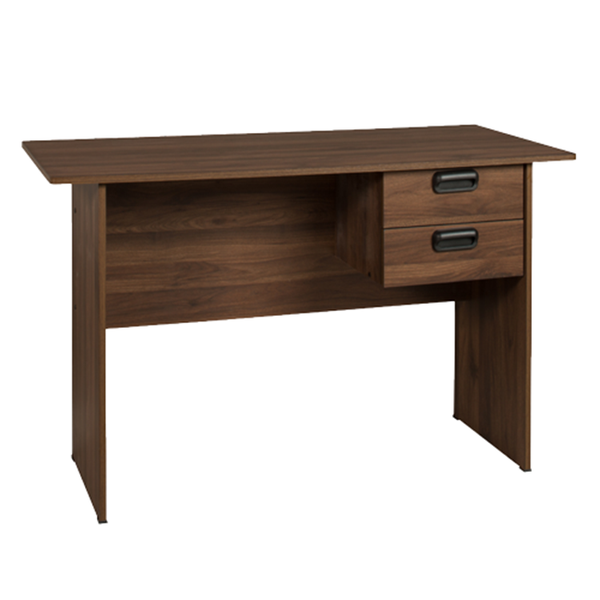 120cm 2 Drawer Desk - Walnut