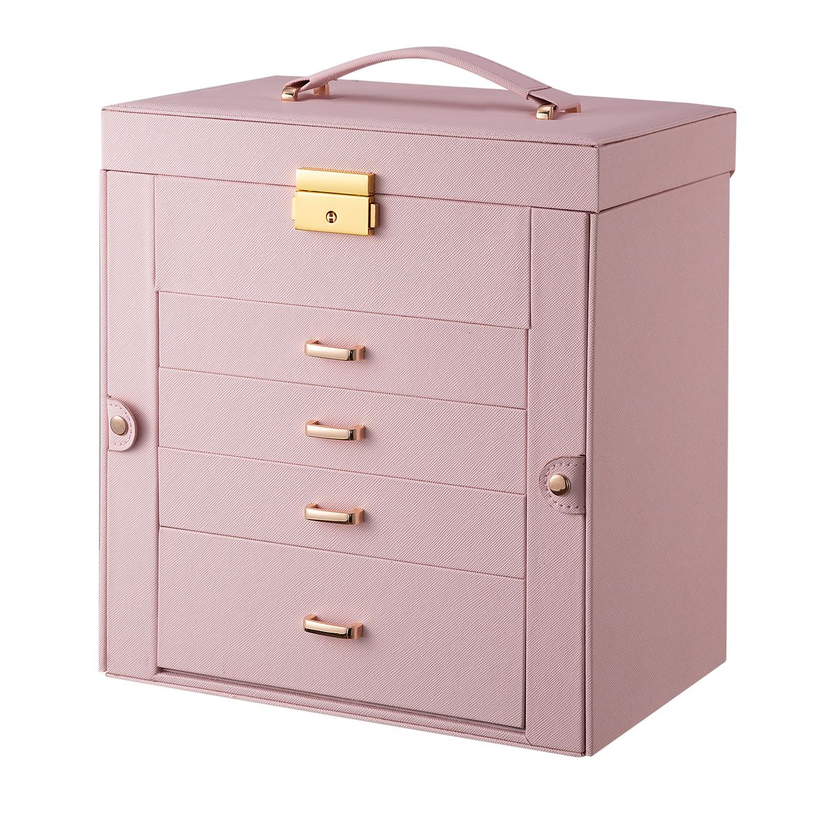 Large PU Leather Jewelry Organizer with Mirror Storage Box Jewelry Box Buy Online in South