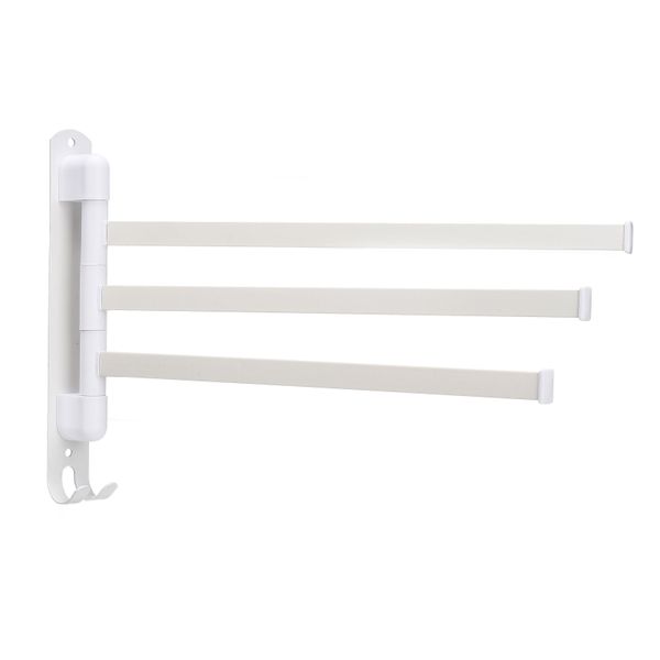 White Triple Bar Stainless Steel Towel Rack Kitchen Organizer