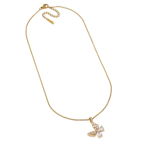 iDesire Cubic Zirconia Butterfly Necklace