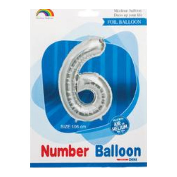 SD Decorations - Number 6 Balloon