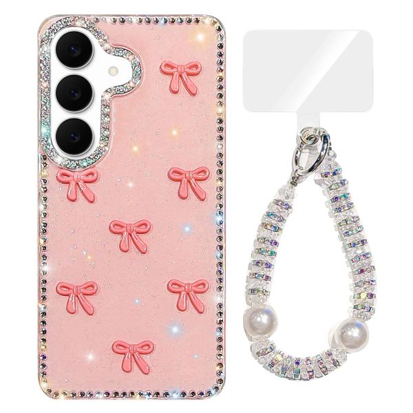 UGABUGA Sparkling Bow Phone Case Compatible with Samsung Galaxy A37